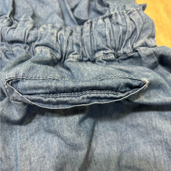 Charlotte Russe Denim Romper Shorts Size Small - Picture 11 of 11